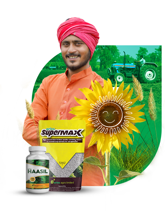 Farmer with agro product